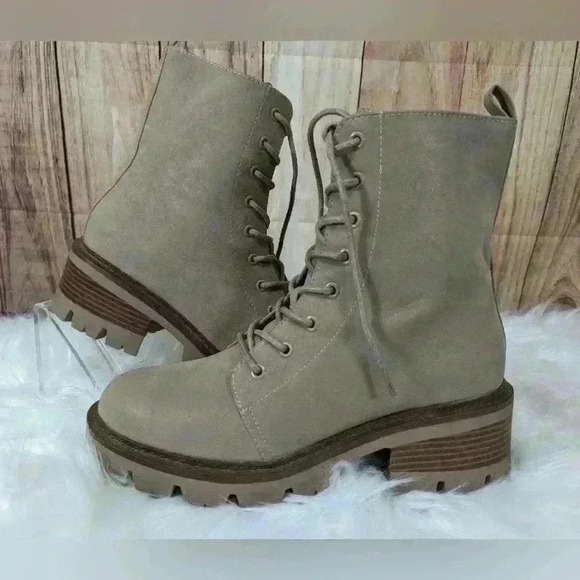 MIA Shoes - NEW women MIA suede  combat boots ISAIAH collection size 10 M